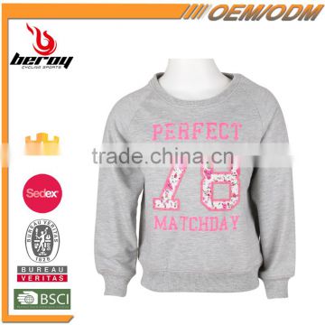 Latest Design 3D Printing Girls Boys Sweatshirt without Hood