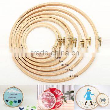 Craft Tools Cross Stitch Supplies Circle Round Natural Bamboo Embroidery Hoops