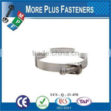 Made in Taiwan Stainless Steel german type hose clamp types of hose clamps quick release