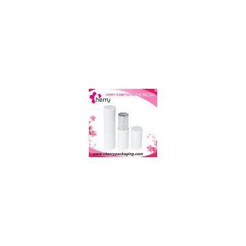 White lipstick tube,empty plastic lipstick tube,cosmetic tube