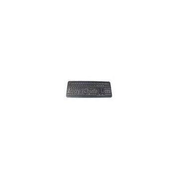 IP65 dynamic rated silicone industrial backlight pc keyboard with sealed and ruggized touchpad
