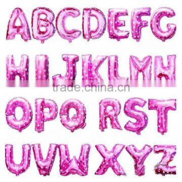 16 Inch Gold Silver Blue Red Color Foil Letter Balloons for Party Decoration photo-3