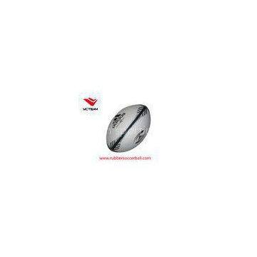 Soft TPVC leather American Rugby Ball , nylon wounded rubber bladder