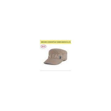 Twill Curved Brim Plain Military Hats And Caps For Women , Plain Snapback Hats