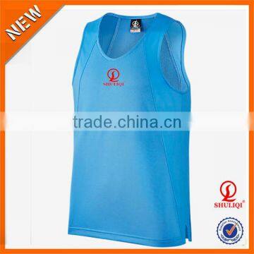 wholesale basketball wear ,breathable fabric fitness gym tops H-543