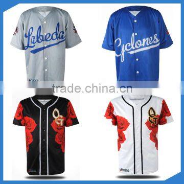 2017 wholesale plain baseball shirts, made in china baseball jerseys