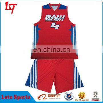 2015 new design full sublimation basketball suit wholesale basketball shirts&shorts