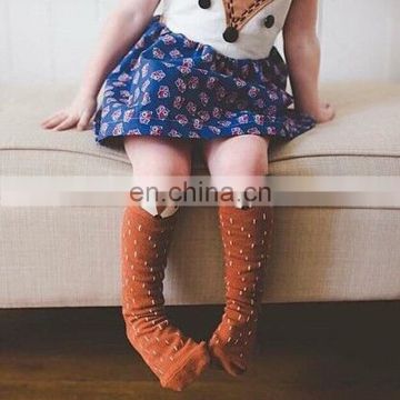 Newborn Toddler knee high sock Baby Boy Girl fox Socks cotton Cute Cartoon Animal Cat leg warmers For newborns infantile