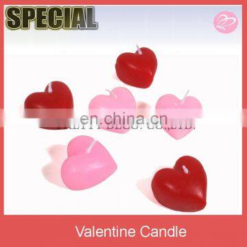 Pack of red and pink floating heart candles