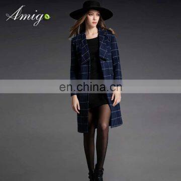 Fashion brand dress Plaid jacket for office women OL dress coat