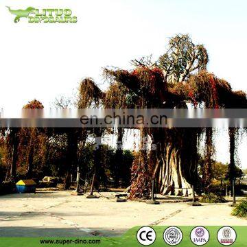 City Landscape Cement Artificial Simulation Big Old Banyan Tree for Sale