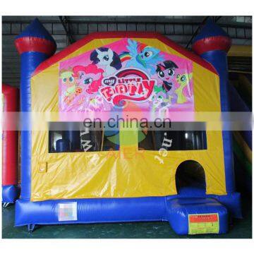 2017 Aier inflatable bouncers sport castle with basketball hoop/inflatable jumping house for sale