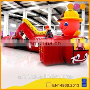 AOQI factory price amusement park inflatable playing tunnel for kids