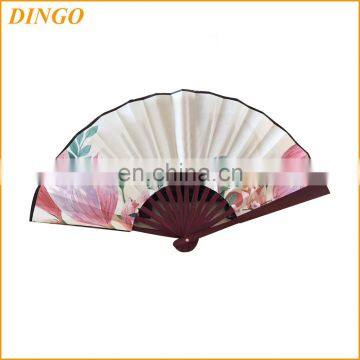 Custom giveway bamboo handfan for advertising