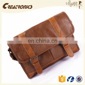 CR on time delivery guaranteed new design messenger bag brown vintage leather satchel