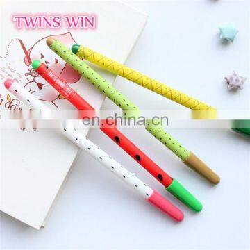 Niger 2018 hottest children stationery promotional funny fruit design watercolor gel ink pens with company logo