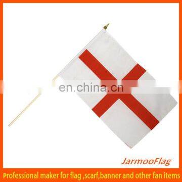 England waving hand stick flag