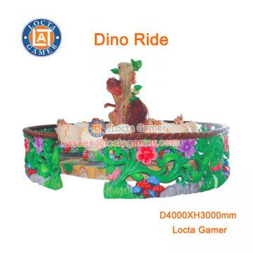 Zhongshan amusement park Outdoor Playground Tea cup, coffee cup, carnival ride 12 Seat Dino Ride Kiddie Rides