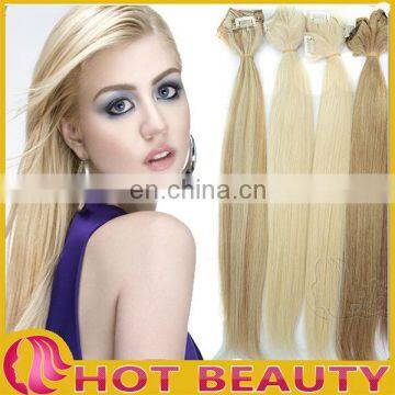 Brazilian human blonde wefts hair extension