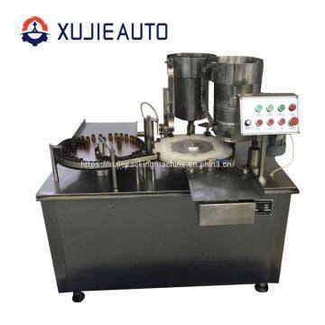 automatic glass vial bottle oral liquid filling plugging and sealing machine