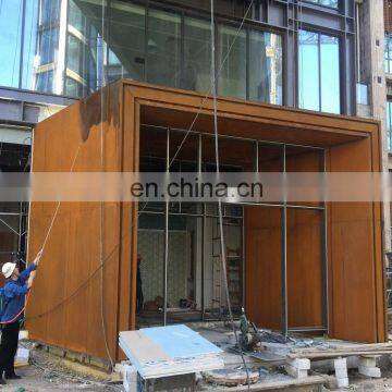 Corten wall cladding CORTEN A weathering steel panel price m2