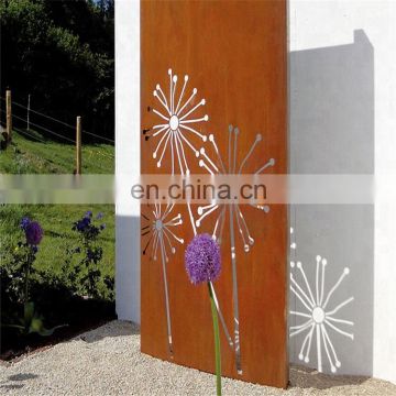 Corten Steel Garden Screen Classic Corten Steel texture