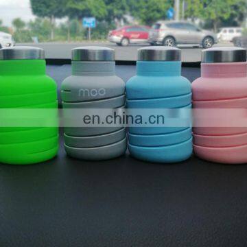 Retractable Portable Folding Cup for Anti-fall and Casual Riding With Environmentally Friendly Silicone Material photo-3
