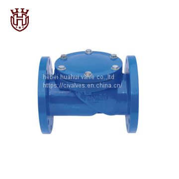 Flexible rubber disc check valve