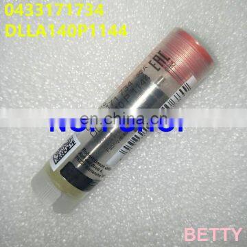 100% Genuine nozzle DLLA140P1144 / DLLA 140 P 1144 0433171734 for 0432191341 0432191354