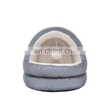 I@home Warm Washable Luxurious Villa Plush Felt Pet Bed Cat House Bed Cave photo-7