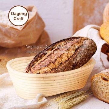 China Factory 100% Handmade Oval 10 Inch Rattan Bread Proofing Basket photo-4