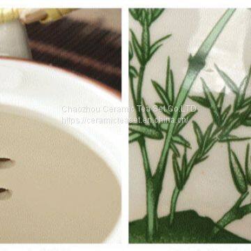 Bule and White Procelain Kung fu Tea Set photo-2