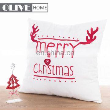 Custom Newest Design Printed Merry Christmas Theme Applique Work Cushion Cover photo-2