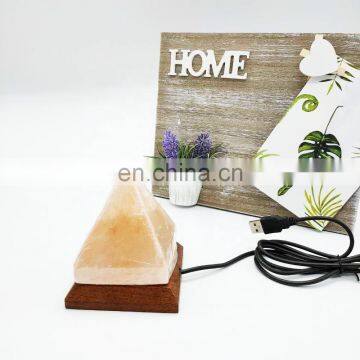 Himalayan Crystal Salt Rock USB Lamp LED Night Light