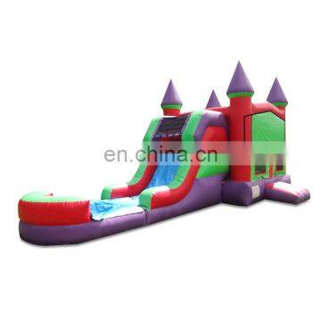 Tropical Themed Inflatable Bounce House Water Slide Child Jumping Bouncy Castle Combo