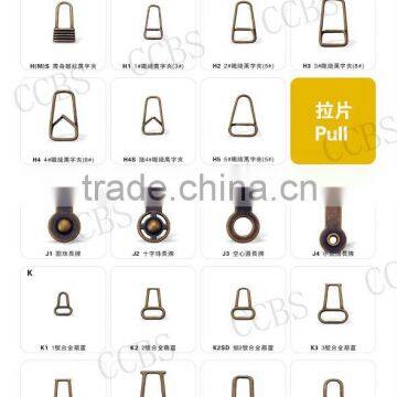 No.5 Plating And Painted Zipper Pullers Design Make in China