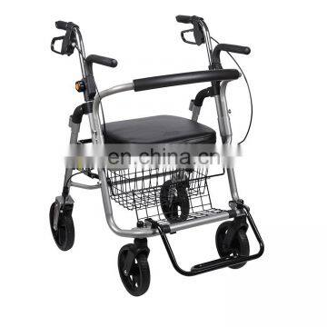 Lightweight elderly cerebral palsy portable rehabilitation walker alu rollator