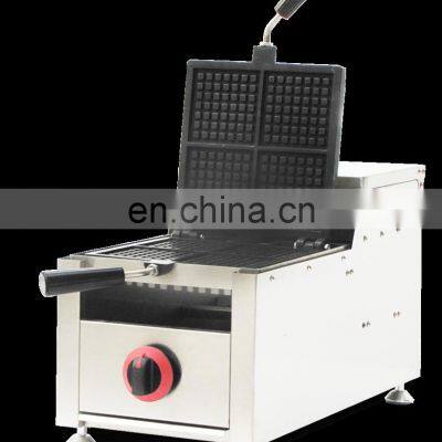 Bakery Equipment LPG Waffle Machine 4pcs Gas Waffle Maker Square Shape Belgian Waffle