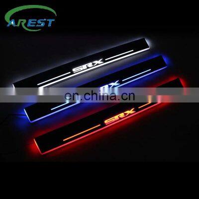 Moving Light Led Door Sill Plate for Cadillac SRX 2009-2020 And 2003-2009 Door Scuff Plate Pedal Threshold Car Accessory