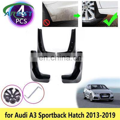 for Audi A3 Sportback Hatch 2013 2014 2015 2016 2017 2018 2019 Mudguards Mudflaps Fender Guards Splash Mud Flaps Car Accessories