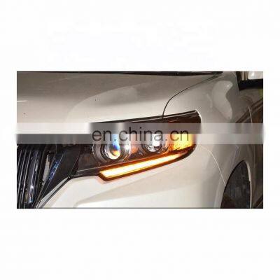 2018-2019 Modified Headlamp Two lens Xenon moving dynamic turn light for Toyota Prado