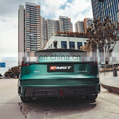 Front Bumper Rear Bumper for Tesla Model 3 in CMST Style Half Carbon Fiber Material Body Kit for Tesla Model 3 Facelift photo-2