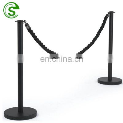 China Queue up stand velvet rope Clip crowd control stanchions