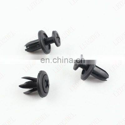 Universal 6mm hole plastic expanding rivet fastener bumper fender Clips Auto retainer clips