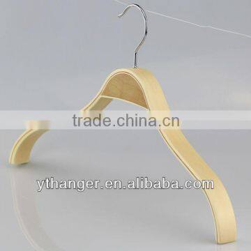 LW01 Laminated wood hanger flat coat hanger natural