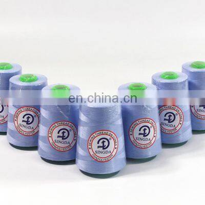 China Brands Factory Directly Customized 40/2 100% Spun Polyester 50/2 Sewing Thread for bangladesh