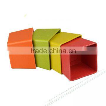 Bamboo Fiber Multicolored Circle Flower Plant Pots photo-2