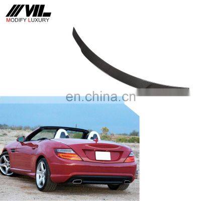 Modify Luxury R172 Carbon Fiber Rear Trunk Spoiler for Mercedes Benz SLK SLC Class R172 2011-2019