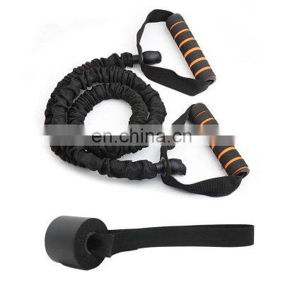 New Design Resistance Bands Handles Yoga Pull Rope Door Anchor Elastic Resistance Bands Set