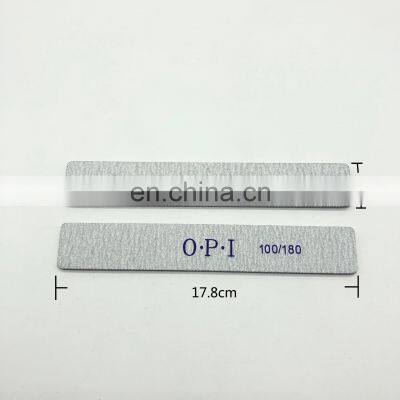 Professional High Quality Nail Files Rectangular Shape Custom Logo 80/80 100/100 100/180 Grit Zebra Double Side Nail File photo-3